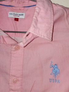 Pink U.S. Polo Assn. Short Sleeve Shirt