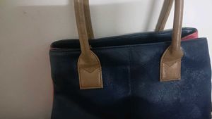 Daphne Navy Blue Tote Bag
