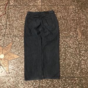 Straight Fit Dark Wash Denim Jeans