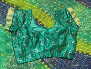 Bandhani Dupatta - Blue &amp; Green