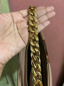 Chic Chain Accent Shoulder Bag