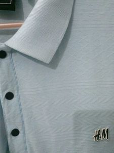Light Blue H&amp;M Polo Shirt stylish.