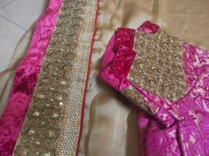 Ethnic Saree &amp; Blouse Set