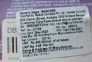 Deborah Milano Makeup Remover