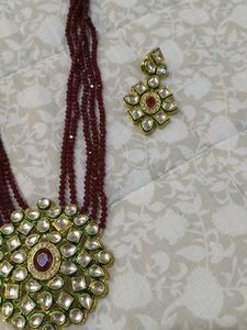 Stunning Kundan Necklace &amp; Earring Set