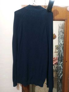 Men's Navy Blue Zip-Up Jacket