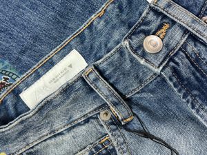 Wide Leg Blue Denim Jeans