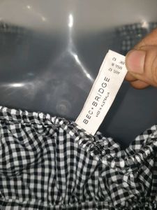 Gingham Ruffle Crop Top no 36