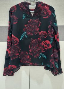 Elegant Floral Print top
