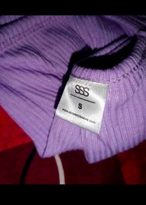 Lavender Square Neck Puff Sleeve Top