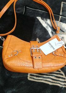 Savana Orange Crossbody Bag