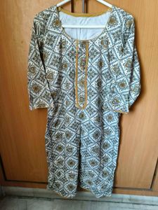 Elegant Printed Kurta Set with Dupatta