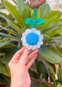 Handmade Crochet Flower Hair Clip