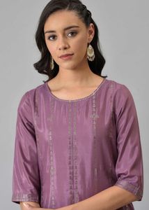 Elegant Purple Kurta