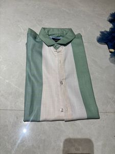 Striped Button-Up Shirt