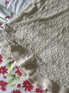 Cream Knit Maxi Skirt
