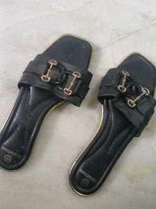 Stylish Black Slide Sandals