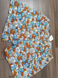 Fun License Plate Print Shorts
