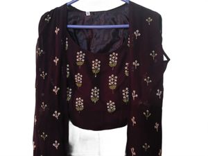 Elegant Embroidered Silk Blouse