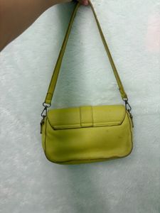 Lime Green shoulde bag ( comes with sling)
