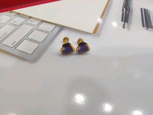 18 K Gold Earrings For Women Nd Girls