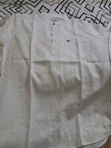Men's Off-White short Kurta