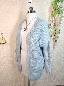 Cozy Blue Knit shrug