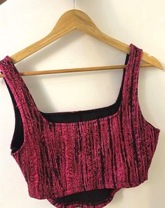 ZARA Textured Corset Top