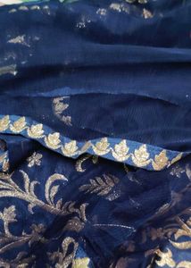 Embroidered Blue lehnga