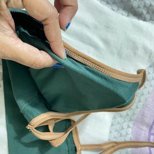 Forest Green Ribbed bralette