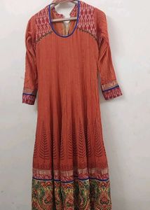 Beautiful Orange Ethnic long