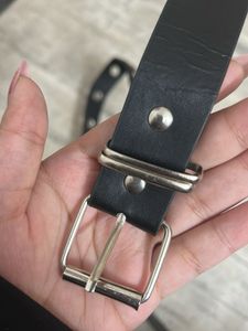 Black Eyelet Belt