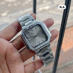 Elegant Patek Philippewristwatch with a sleek rect