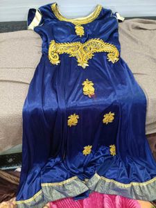 🤩Royal Blue✨ Embroidered Anarkali Gown👗