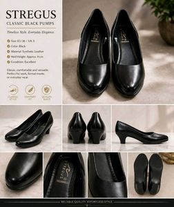 Stregus Classic Black Pumps - Size 39