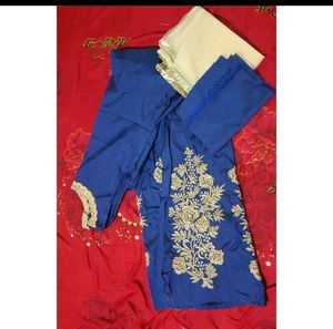 Embroidered Silk Gown