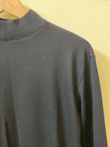 Brand New Mens Highneck Full Sleeve Black Tshirt
