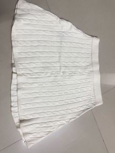 Cable Knit Mini Skirt