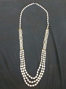 Elegant Layered Faux Pearl Necklace