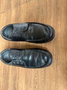 Classic Black Leather Loafers