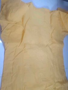 Yellow Embroidered Kurta