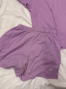 Lavender Tee &amp; Shorts Set