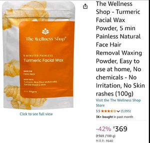 The Wellness Shop Bikini Wax Powder