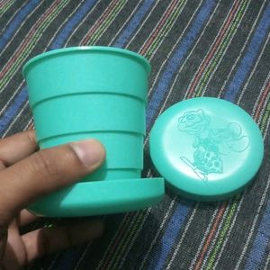 🆕 Foldable Plastic Travel Glasses with Dust-Proof Covers for Camping | Hiking | Office| Home | Expandable Cups, Multicolor