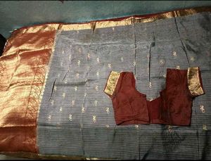GentlyUsed Maroon Designer Blouse - 36" Bust Size