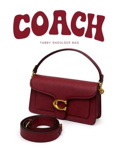 Coach Maroon tabby 26 for Authentic Lovers