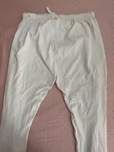 White Cotton Leggings