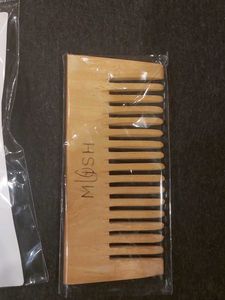 Heart Hair Pin &amp; Wooden Comb Set
