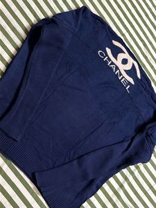 Chanel Navy Knit Sweater