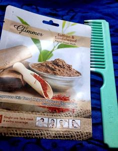 Combo - Glimmer Saffron Face mask & Babila comb